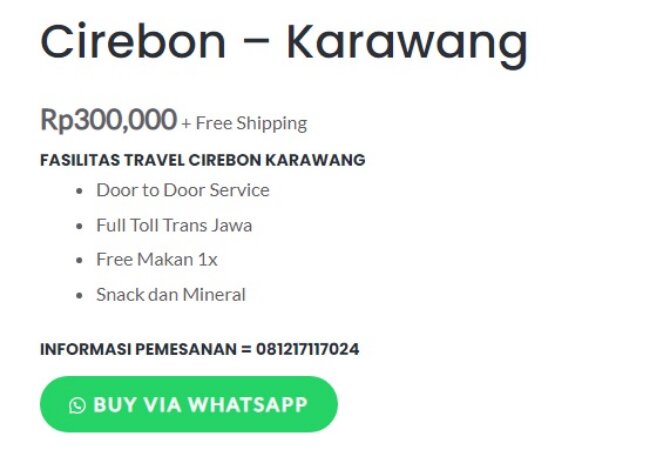 5 Travel Cirebon Karawang Harga Tiket 70 Ribu